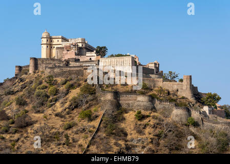 Kumbhalgarh Fort, Rajasthan, Indien Stockfoto