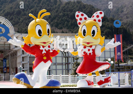 Minnie Mouse, Mickey Mouse in einem japanischen Fantasy-land Stockfoto