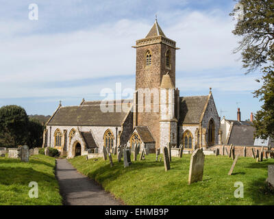 Die Kirche St. Michael, Otterton, East Devon, England, Großbritannien Stockfoto