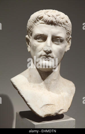 Kaiser Claudius. Römische Marmorbüste von 37-54 n. Chr.. Altes Museum, Berlin, Deutschland. Stockfoto