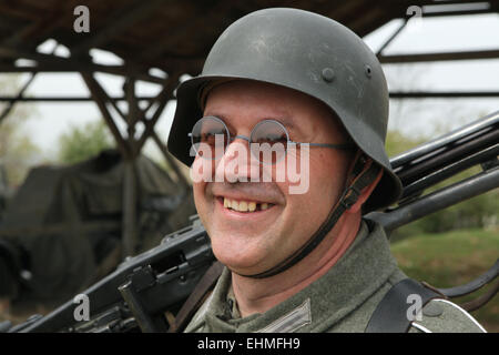 Die Schlacht bei Orechov im April 1945 war die größte Panzerschlacht in den letzten Tagen des zweiten Weltkriegs in Südmähren, Tschechoslowakei. Stockfoto