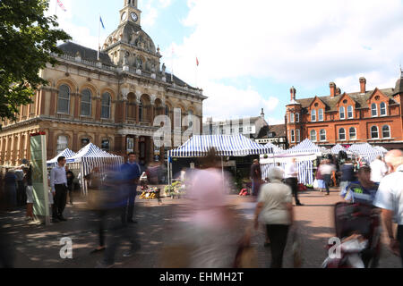 Ipswich, Suffolk-Markt einkaufen Handel Stockfoto