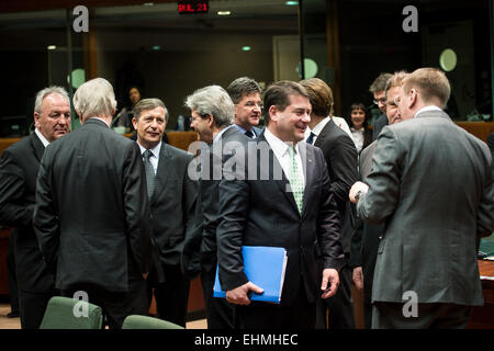 Brüssel, Belgien. 16. März 2015. EU-Minister vor der FAC (Rat für auswärtige Angelegenheiten) am Sitz des Europäischen Rates in Brüssel am 16.03.2015 von Wiktor Dabkowski Kredit sprechen: Dpa picture-Alliance/Alamy Live News Stockfoto