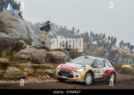 Kris Meeke (GBR) von Citroën Total Abu Dhabi WRT konkurriert in Heat 3 der Rallye Argentinien 2014. von Michael Vettas/Vettas Medien Stockfoto