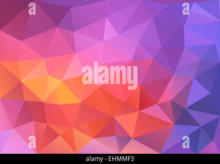Abstrakt rot und blau low-Poly-Hintergrund, Vektor-Design-element Stockfoto