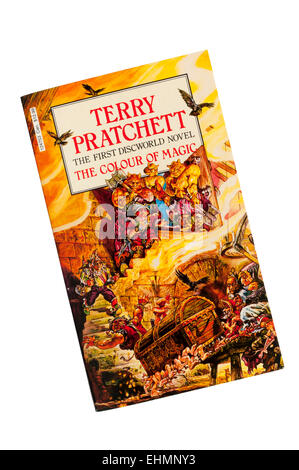 Die Farbe der Magie war das erste Buch in der Reihe der Scheibenwelt von Terry Pratchett. Stockfoto