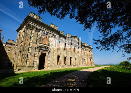 Sutton Hall einen verfallenen Herrenhaus in der Nähe von Chesterfield Derbyshire England Stockfoto