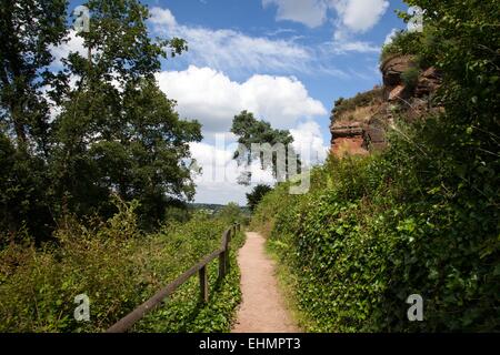 Wandern in South Staffordshire Kinver Edge Stockfoto