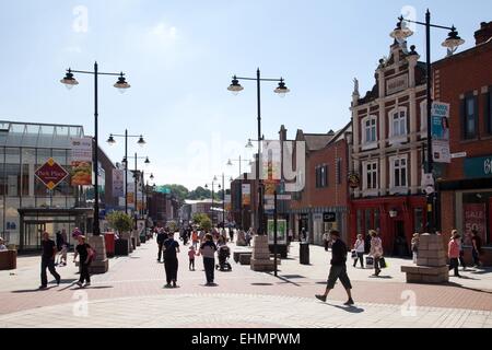 Geschäfte und Einzelhändler in Walsall Stadtzentrum, West Midlands Stockfoto