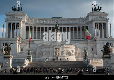 Die Altare della Patria, Monumento Nazionale a Vittorio Emanuele II, oder "Il Vittoriano', Rom, Latium, Italien. Stockfoto