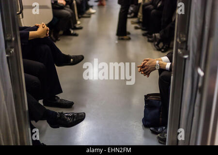 U-Bahn in Tokio, Japan. Stockfoto