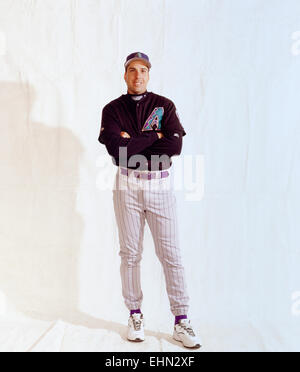 Phoenix, AZ - 28. März: Baseballspieler Jorge fabregasin in Phoenix, Arizona am 28. März 1998. Stockfoto