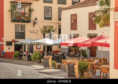 Restaurant Santa Cruz La Palma Spanien Stockfoto