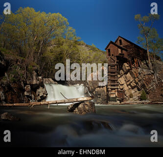 Crystal-Mühle in Colorado Stockfoto