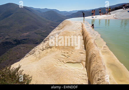 San Lorenzo Albarradas, Oaxaca, Mexiko - Hierve el Agua. Stockfoto