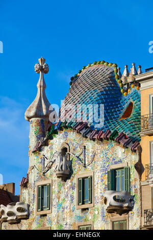 restauriert von katalanischen Architekten Antoni Gaudi. Stockfoto