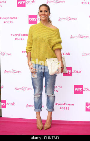 Fearne Cotton stellt ihre SS15 Kollektion für very.co.uk - Ankünfte mit: Amanda Byram Where: London, Vereinigtes Königreich bei: 11 Sep 2014 Stockfoto