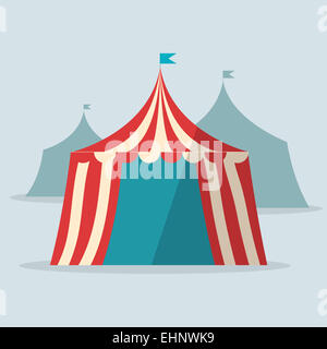 Vintage Circus Zelt flache Bauform Stockfoto
