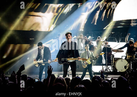 Hamilton, Ontario, Kanada. 15. März 2015. "Arkells" führen bei den 2015 JUNO Awards im FirstOntario Centre am 15. März 2015 in Hamilton, Kanada. © Igor Vidyashev/ZUMA Draht/Alamy Live-Nachrichten Stockfoto