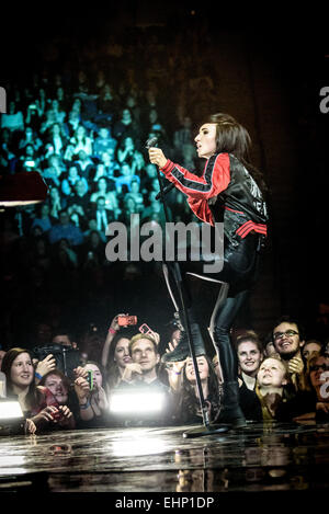 Hamilton, Ontario, Kanada. 15. März 2015. Licht führt auf 2015 JUNO Awards im FirstOntario Centre am 15. März 2015 in Hamilton, Kanada © Igor Vidyashev/ZUMA Draht/Alamy Live News Stockfoto