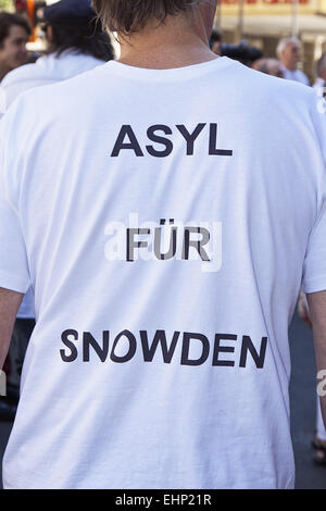 Asyl-Snowden Stockfoto