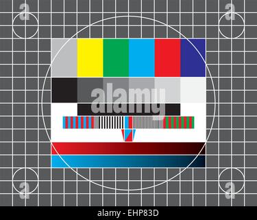 TV Test Bildschirm Vektor Stock Vektor