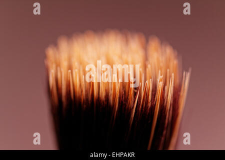 gelb schwarz Make-up Pinsel Nahaufnahme Bilder Stockfoto