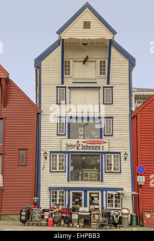 Altes Lagerhaus Stavanger Norwegen Stockfoto