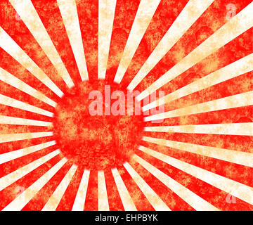 Japan Flagge der aufgehenden Sonne Stockfoto