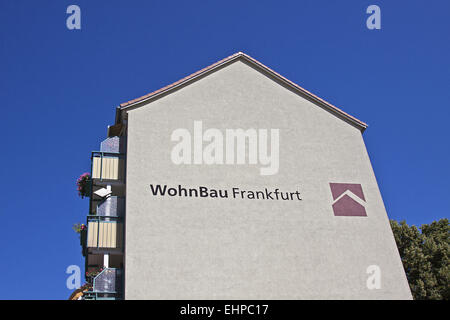 WohnBau Frankfurt Stockfoto