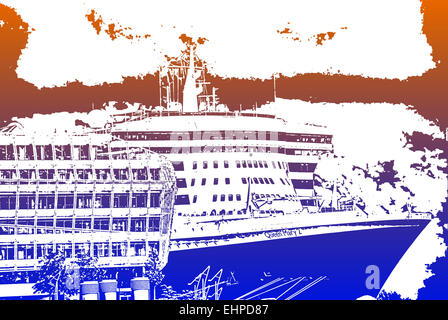 Queen Mary 2 Stockfoto