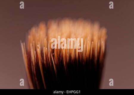 gelb schwarz Make-up Pinsel Nahaufnahme Bilder Stockfoto