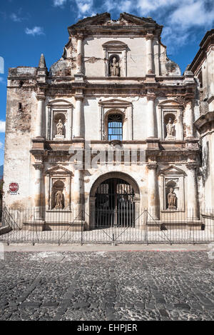 Iglesia de San Agustín in Antigua, Guatemala. Stockfoto