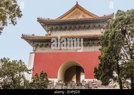 Pagode am Ming Gräber Peking China Stockfoto