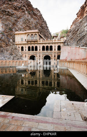 Galta (Affentempel), Jaipur. Stockfoto