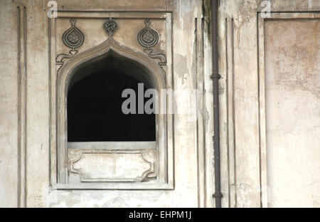 Architektur-Details des Erbes, Denkmal und Land markieren Charminar, erbaut im Jahre 1591 CE, Hyderabad, Indien. Stockfoto