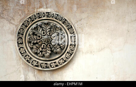 Architektur-Details des Erbes, Denkmal und Land markieren Charminar, erbaut im Jahre 1591 CE, Hyderabad, Indien. Stockfoto