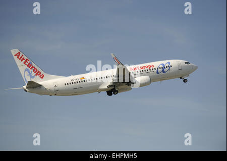 Flugzeug Airbus A 330 beim Ausziehen Stockfoto