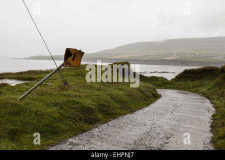 Straße zur Halbinsel Dingle in Irland Stockfoto