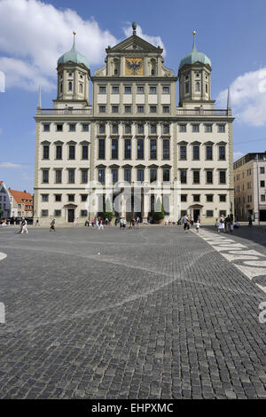 Rathaus von Augsburg, Bayern, Deutschland Stockfoto