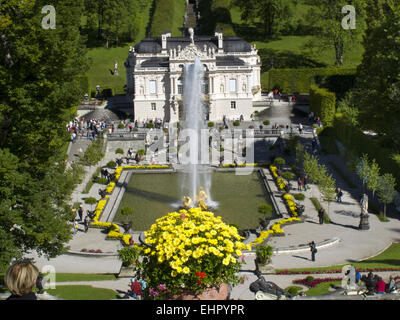 Schloss Linderhof in Bayern Stockfoto