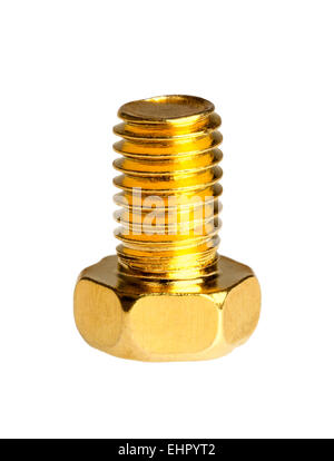 Gold-Schraube Stockfoto
