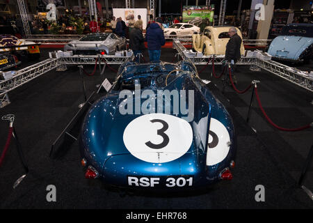 Sport Rennwagen Jaguar D-Type (Anzahl der Chassis: XKD606, Sieger des Rennens 1957 Le Mans 24 Hours), 1956 Stockfoto