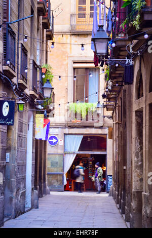 Ribera Viertel. Barcelona, Katalonien, Spanien. Stockfoto