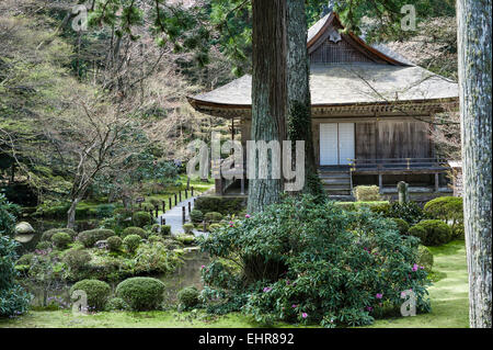 Sanzen im buddhistischen Tempel, Ohara, Japan. Der Ojo-椅子-Halle Stockfoto