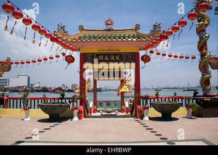 Die Hean Boo Thean Tempel von Chew Jetty, George Town, Penang, Malaysia Stockfoto