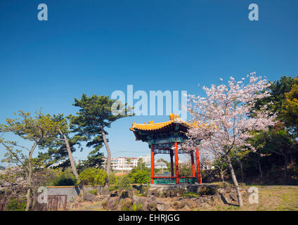 Asien, Republik Korea, Südkorea, Jeju Insel, Stadt Seogwipo, Seobok Park, im chinesischen Stil Gärten Stockfoto