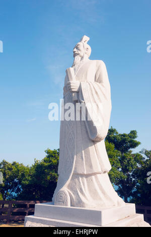 Asien, Republik Korea, Südkorea, Jeju Insel, Stadt Seogwipo, Seobok Park, Konfuzius-statue Stockfoto