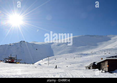 Sonnigen Tag in den Bergen Stockfoto