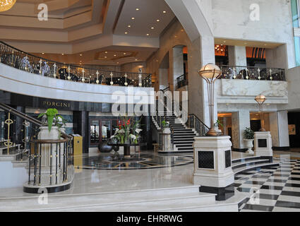 Hotel The Ritz-Carlton, Doha, Katar. Im Nahen Osten. Stockfoto